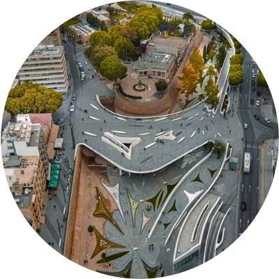 Rooftops and streets of Nicosia, Cyprus