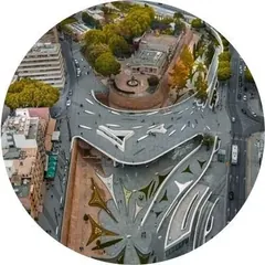 Rooftops and streets of Nicosia, Cyprus